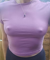 Image 10 of Made to order in 2 to 3 weeks - Silver pebble Necklace with Blue Goldstone 