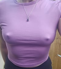 Image 9 of Made to order in 2 to 3 weeks - Silver pebble Necklace with Blue Goldstone 