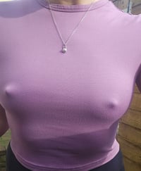 Image 4 of Made to order in 2 to 3 weeks! ' Anastasia ' - Pearl & Silver pebble Necklace 