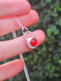 Image 6 of Made to Order in 2 - 3 weeks! Secrets - Rose Cut Carnelian Gemstone Nugget Necklace 