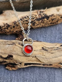 Image 2 of Made to Order in 2 - 3 weeks! Secrets - Rose Cut Carnelian Gemstone Nugget Necklace 