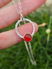 Image 7 of Made to order in 2 to 3 weeks - Sterling Silver & Carnelian Gemstone Necklace 