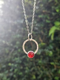 Image 9 of Made to order in 2 to 3 weeks - Sterling Silver & Carnelian Gemstone Necklace 
