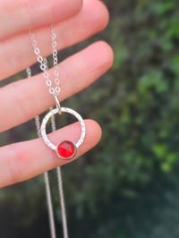 Image 12 of Made to order in 2 to 3 weeks - Sterling Silver & Carnelian Gemstone Necklace 