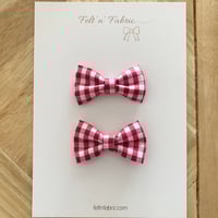 Red Gingham Bow