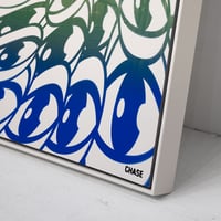 Image 3 of ‘Wavy w/ Fluo Yellow Splash’ (Framed) -Original Painting