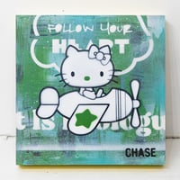 Image 2 of 'On the Way' Green - Original Painting