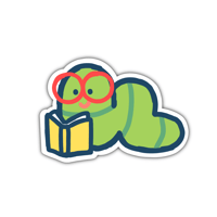 bookworm sticker (PREORDER)