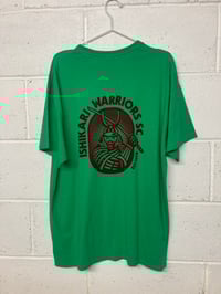 Image 2 of Ishikari Warriors SC, green, T shirt XL (22.5"p2p, 30"s2h)    