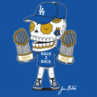 Image 2 of Back 2 Back Calavera Mens/Unisex T-Shirt 