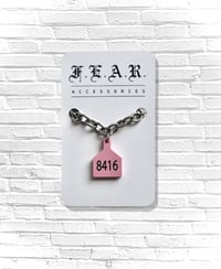 Image 2 of OLIVIA'S TAG NECKLACE - THICK STAINLESS STEEL 