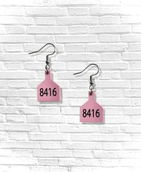 Image 1 of OLIVIA'S TAG HOOK EARRINGS