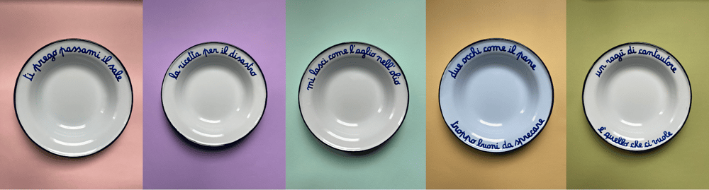 Image of SET 5 PIATTI PARLANTI