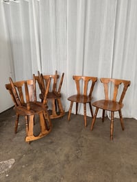 Image 1 of Lot de 6 chaises rustiques