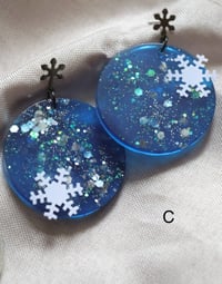 Image 4 of winterliche/schneeflocken ohrringe