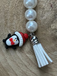Image 2 of Christmas penguin keychain 