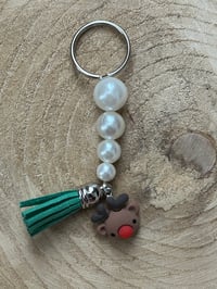 Image 1 of Christmas reindeer keychain 