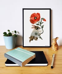 Image 2 of GICLÉE PRINT Poppy Rabbit