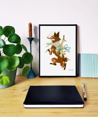 Image 2 of GICLÉE PRINT Fox and Goose