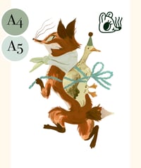 Image 1 of GICLÉE PRINT Fox and Goose