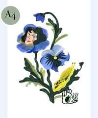 Image 1 of GICLÉE PRINT Pansy