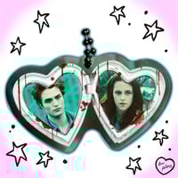 Image 2 of horror heart locket acrylic keychains series 3