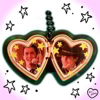 Image 4 of horror heart locket acrylic keychains series 3