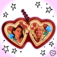 Image 3 of horror heart locket acrylic keychains series 3