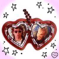 Image 6 of horror heart locket acrylic keychains series 3