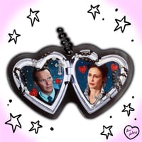Image 5 of horror heart locket acrylic keychains series 3