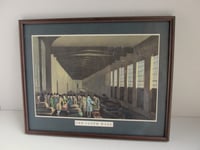 Image 4 of Antique 'The Cloth Hall' Leeds by George Walker (b 1781) Aquatint Engraving Print, Framed