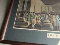 Image 6 of Antique 'The Cloth Hall' Leeds by George Walker (b 1781) Aquatint Engraving Print, Framed