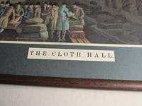 Image 9 of Antique 'The Cloth Hall' Leeds by George Walker (b 1781) Aquatint Engraving Print, Framed