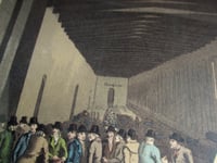 Image 12 of Antique 'The Cloth Hall' Leeds by George Walker (b 1781) Aquatint Engraving Print, Framed