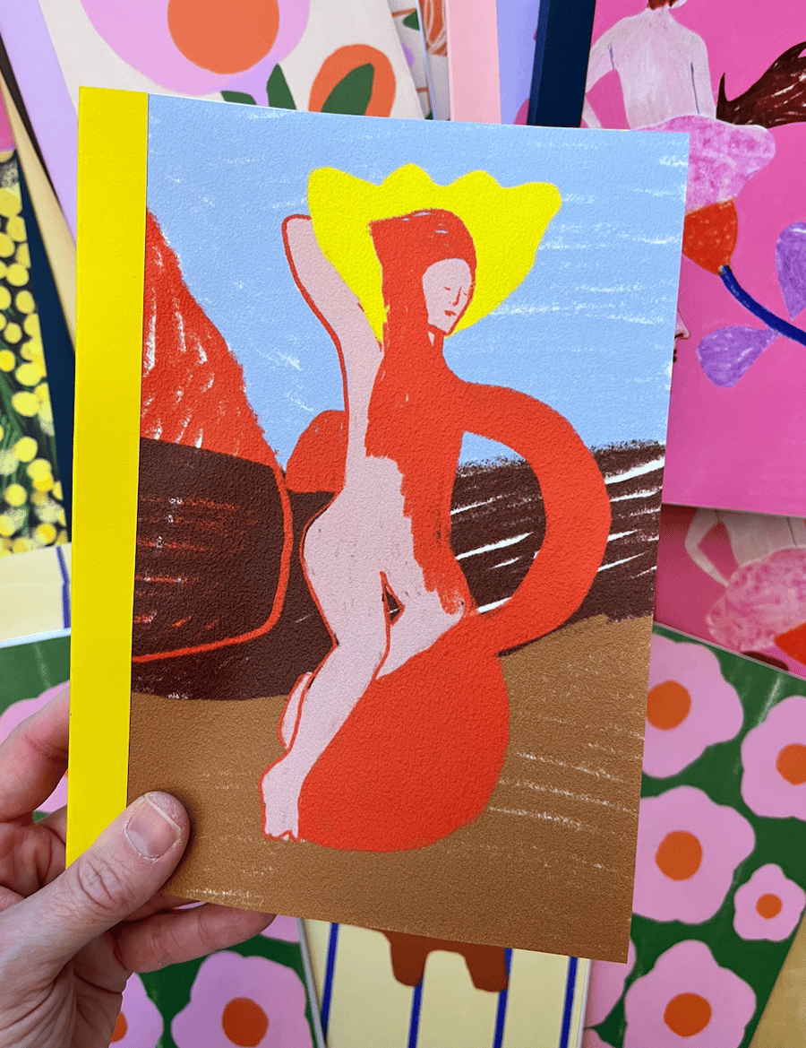 Image of Carnet A5 Femme Rouge