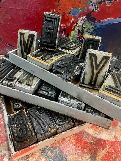 Image of Alphabet stamps 