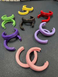 Image 2 of Keyring Guards-Set of 2 | 33mm Protectors | For PopMart Characters - Multi Colors