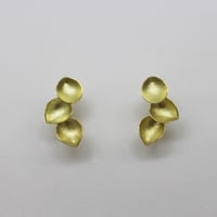 Image 1 of teardrop 3 elements long earrings