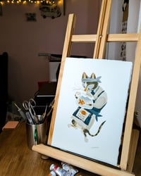 Image 1 of Club Sushi Original Gouache Painting