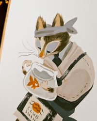 Image 3 of Club Sushi Original Gouache Painting