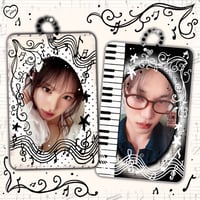 Image 1 of PREORDER: Music Note Double Sided Acrylic Photocard Holder