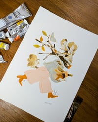 Image 2 of Bark Bark Gouache Painting