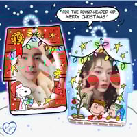 Image 1 of PREORDER: A Snoopy Christmas Double Sided Acrylic Photocard Holder