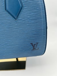 Image 3 of Louis Vuitton Sablon Blue Epi Leather Top Handle Bag