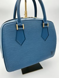 Image 2 of Louis Vuitton Sablon Blue Epi Leather Top Handle Bag