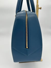 Image 11 of Louis Vuitton Sablon Blue Epi Leather Top Handle Bag