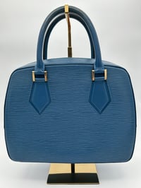 Image 7 of Louis Vuitton Sablon Blue Epi Leather Top Handle Bag
