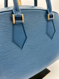 Image 8 of Louis Vuitton Sablon Blue Epi Leather Top Handle Bag