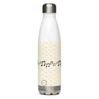 Image 2 of Little Girl Listening to Music Stainless Steel Bottle