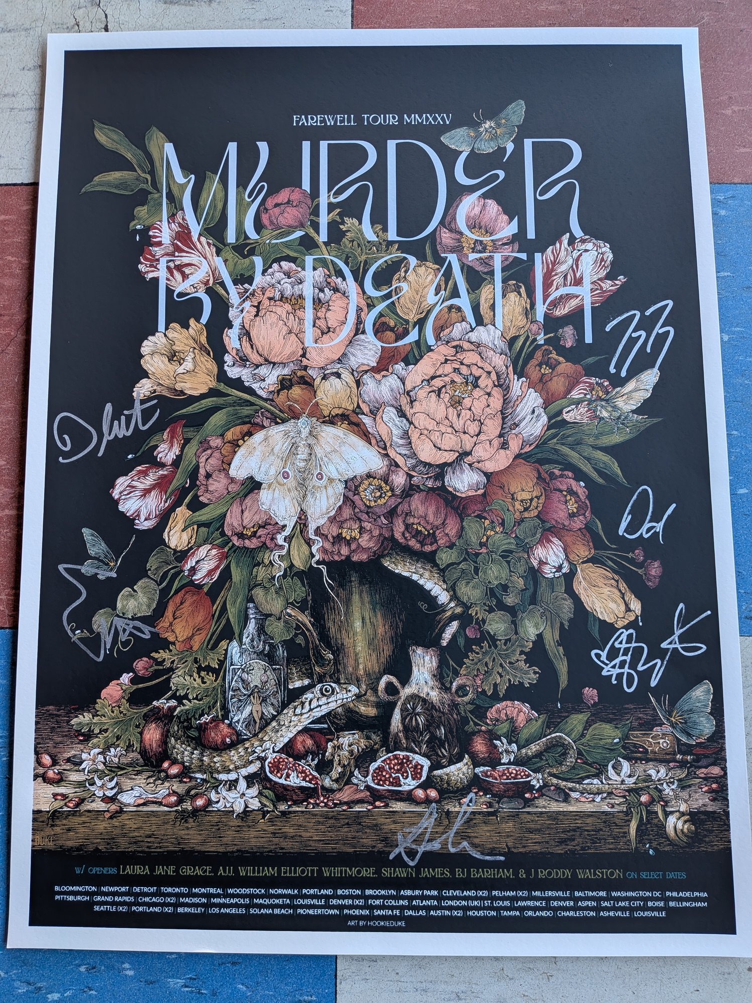 Image of Leftover signed farewell tour posters SHIPS DEC 1